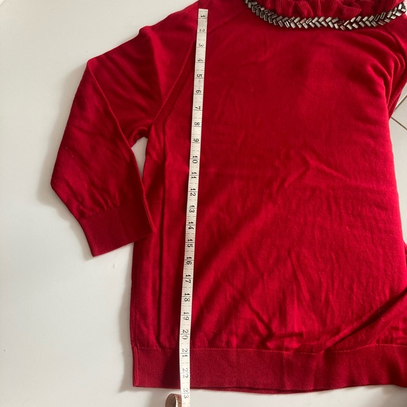 NWOT Talbots ruffle neck sweater - Picture 7 of 8